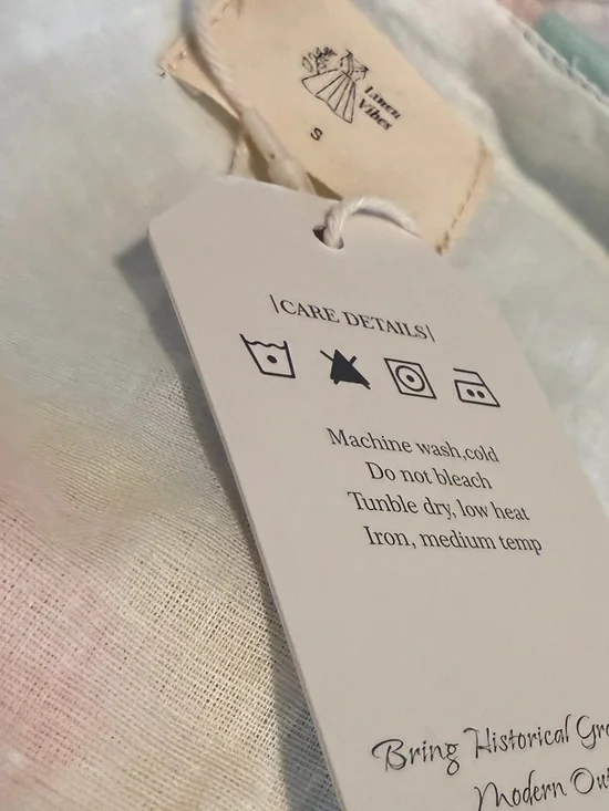 Floral Mint Green Midi Dress with Yellow & Coral Blooms #149 - Picture 9 of 10